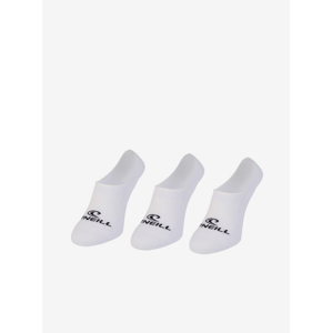 Sada tří párů unisex ponožek v bílé barvě O'Neill FOOTIE 3PK