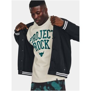 Černá pánská bunda Under Armour Project Rock Mesh Varsity Jacket