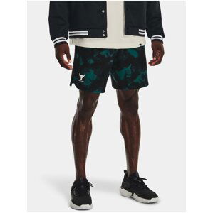 Zeleno-černé pánské kraťasy Under Armour Project Rock Printed Wvn Short