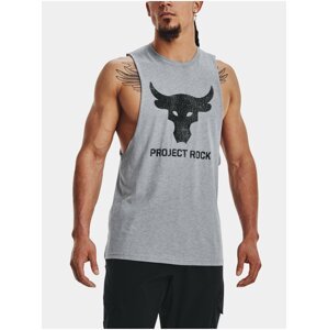 Šedé pánské tílko Under Armour UA PROJECT ROCK BRAHMA BULL TANK