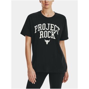 Černé dámské tričko Under Armour Project Rock Hwt Campus T