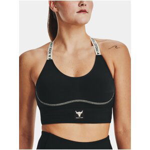 Černá dámská sportovní podprsenka Under Armour Project Rock Infty Mid Bra