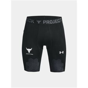 Černé pánské kompresní kraťasy Under Armour UA Project Rock ArmourPrnt Lg Sts