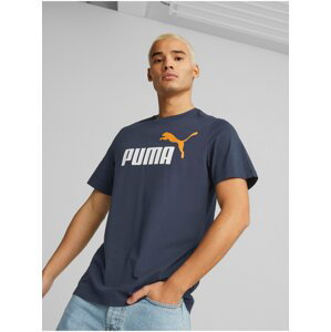 Tmavě modré pánské tričko Puma ESS+ 2