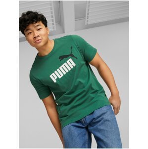 Zelené pánské tričko Puma ESS+ 2