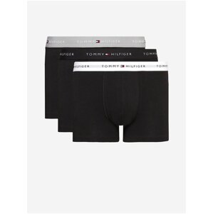 Sada tří pánských boxerek v černé barvě Tommy Hilfiger Underwear