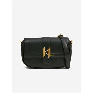 Černá dámská kožená crossbody kabelka KARL LAGERFELD Shooting Stars