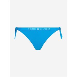Modrý dámský spodní díl plavek Tommy Hilfiger Tonal Logo-Side