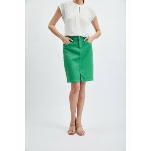 Zelená dámská džínová sukně ORSAY