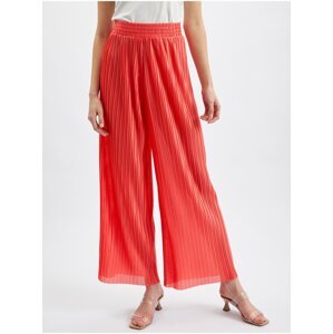Červené dámské široké kalhoty ORSAY