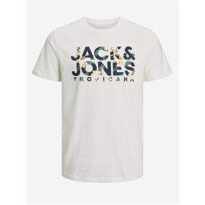 Bílé pánské tričko Jack & Jones Becs