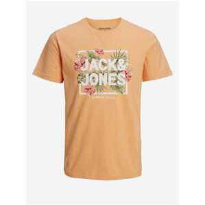 Meruňkové pánské tričko Jack & Jones Becs