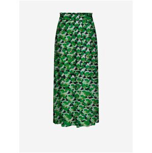 Zelená dámská květovaná midi sukně JDY Starr