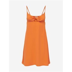 Oranžové dámské šaty ONLY Mette