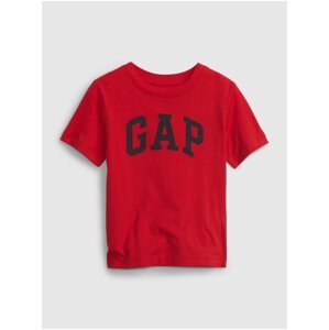 Červené klučičí bavlněné tričko s logem GAP