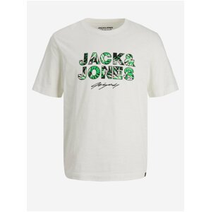 Bílé klučičí tričko Jack & Jones Tulum