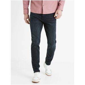 Tmavě modré pánské slim fit džíny Celio C25 Double