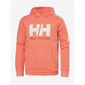 Oranžová dětská mikina s kapucí HELLY HANSEN Hoodie 2.0