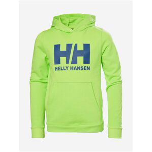 Světle zelená klučičí mikina s kapucí HELLY HANSEN Hoodie 2.0