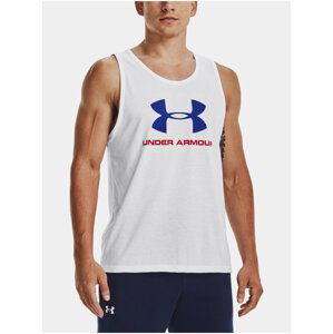 Tílko Under Armour UA SPORTSTYLE LOGO TANK-WHT