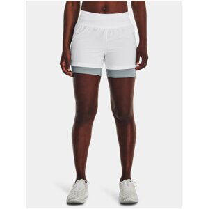 Kraťasy Under Armour UA RUN STAMINA 2IN1 SHORT-WHT