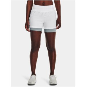 Kraťasy Under Armour UA RUN STAMINA 2IN1 SHORT-WHT