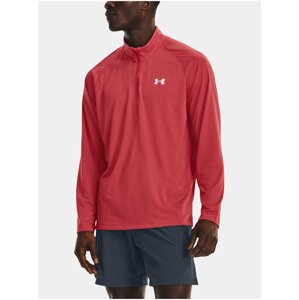 Tričko Under Armour UA STREAKER HALF ZIP-RED