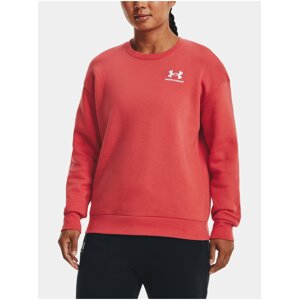 Mikina Under Armour Essential Fleece Crew-RED