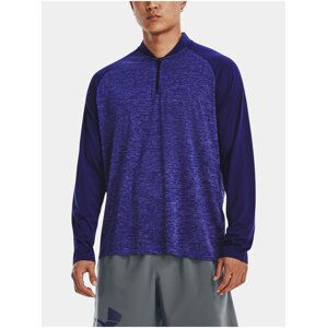 Tričko Under Armour UA Tech 2.0 Novelty 1/4 Zip-BLU