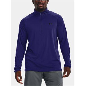 Tmavě modré sportovní tričko Under Armour UA Tech 2.0 1/2 Zip