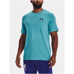 Světle modré sportovní tričko Under Armour UA M SPORTSTYLE LC SS