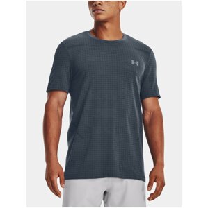 Tmavě šedé sportovní tričko Under Armour UA Seamless Grid SS