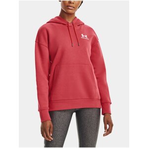 Mikina Under Armour Essential Fleece Hoodie-RED