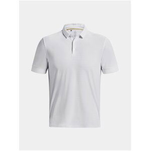 Tričko Under Armour UA Curry Micro Splash Polo-WHT