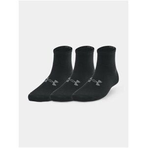 Ponožky Under Armour UA Essential 3pk Qtr Yth-BLK