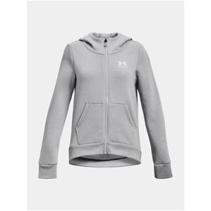 Mikina Under Armour Rival Fleece LU FZ Hoodie-GRY