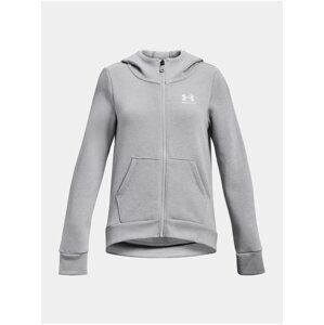 Mikina Under Armour Rival Fleece LU FZ Hoodie-GRY