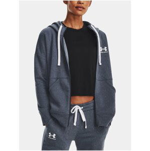 Mikina Under Armour Rival Fleece FZ Hoodie-GRY