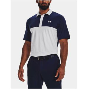 Tričko Under Armour UA Perf 3.0 Color Block Polo-WHT