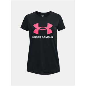 Černé sportovní tričko Under Armour UA Tech Print BL SSC