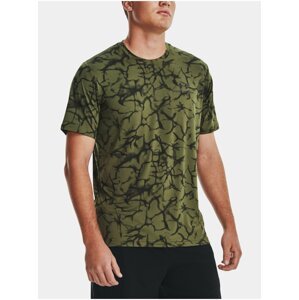 Khaki sportovní tričko Under Armour UA Rush Energy Print SS