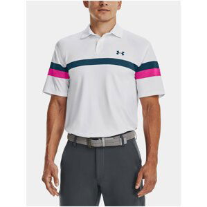 Tričko Under Armour UA T2G Color Block Polo-WHT