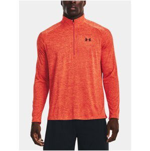 Oranžové pánské sportovní tričko Under Armour UA Tech 2.0 1/2 Zip