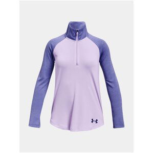 Fialové holčičí sportovní tričko Under Armour UA Tech Graphic 1/2 Zip