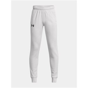 Světle šedé klučičí tepláky Under Armour UA Armour Fleece Joggers