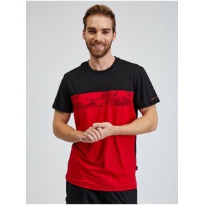 Černo-červené panské tričko SAM73 Cetus