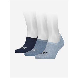 Sada tří párů pánských ponožek v modré barvě Calvin Klein