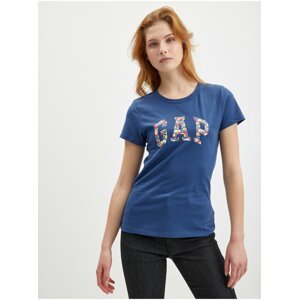 Modré dámské bavlněné tričko s logem GAP