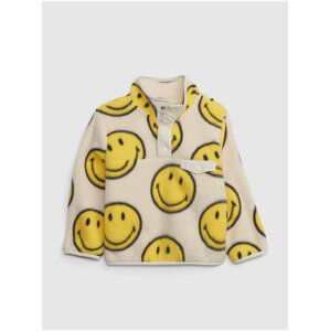 Béžová klučičí mikina fleece GAP & Smiley® Unisex