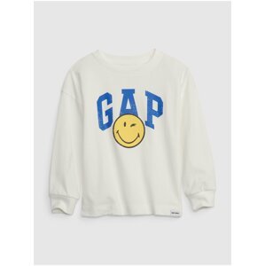 Bílé klučičí tričko GAP & Smiley®